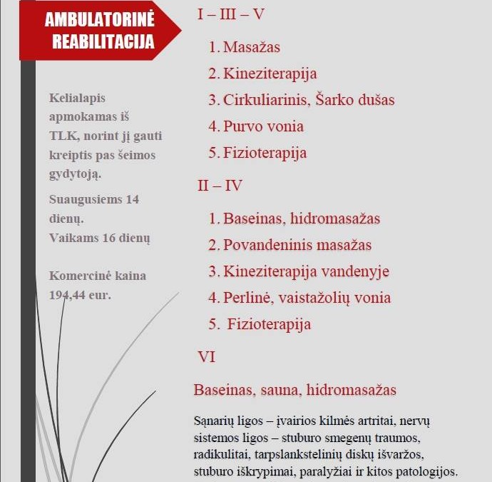 Ambulatorinė reabilitacija